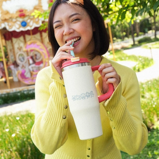 Image of CRSL Grippi Tumbler Series I Tumbler Handle I Straw I Bottle 1000ml I Botol Minum SUS304 I 32 oz