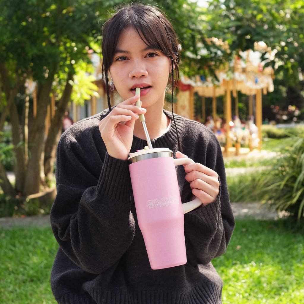 CRSL Grippi Tumbler Series I Tumbler Handle I Straw I Bottle 1000ml I Botol Minum SUS304 I 32 oz