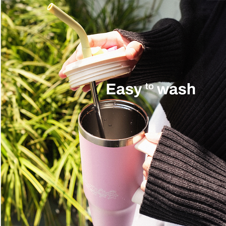 CRSL Grippi Tumbler Series I Tumbler Handle I Straw I Bottle 1000ml I Botol Minum SUS304 I 32 oz
