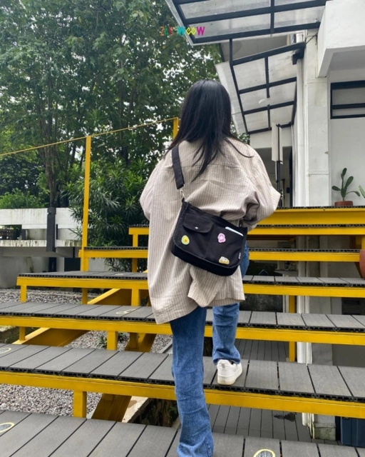 Image of Zakwoowstyle Tas Selempang Wanita Indi Slingbag2 Canvas Slingbag Kanvas