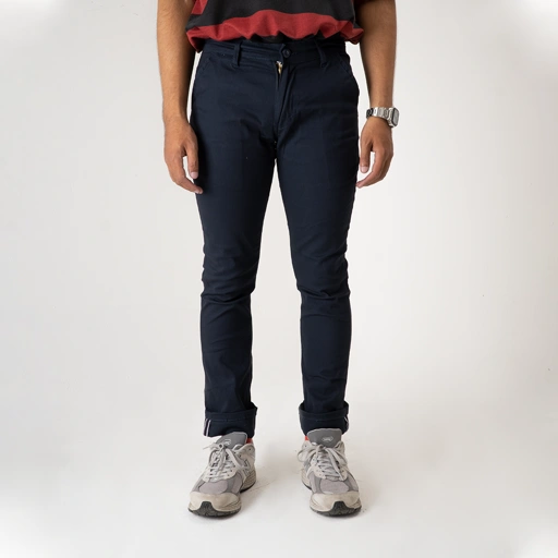 Image of CHINOPANTS NAVY SELVEDGE ACCENT