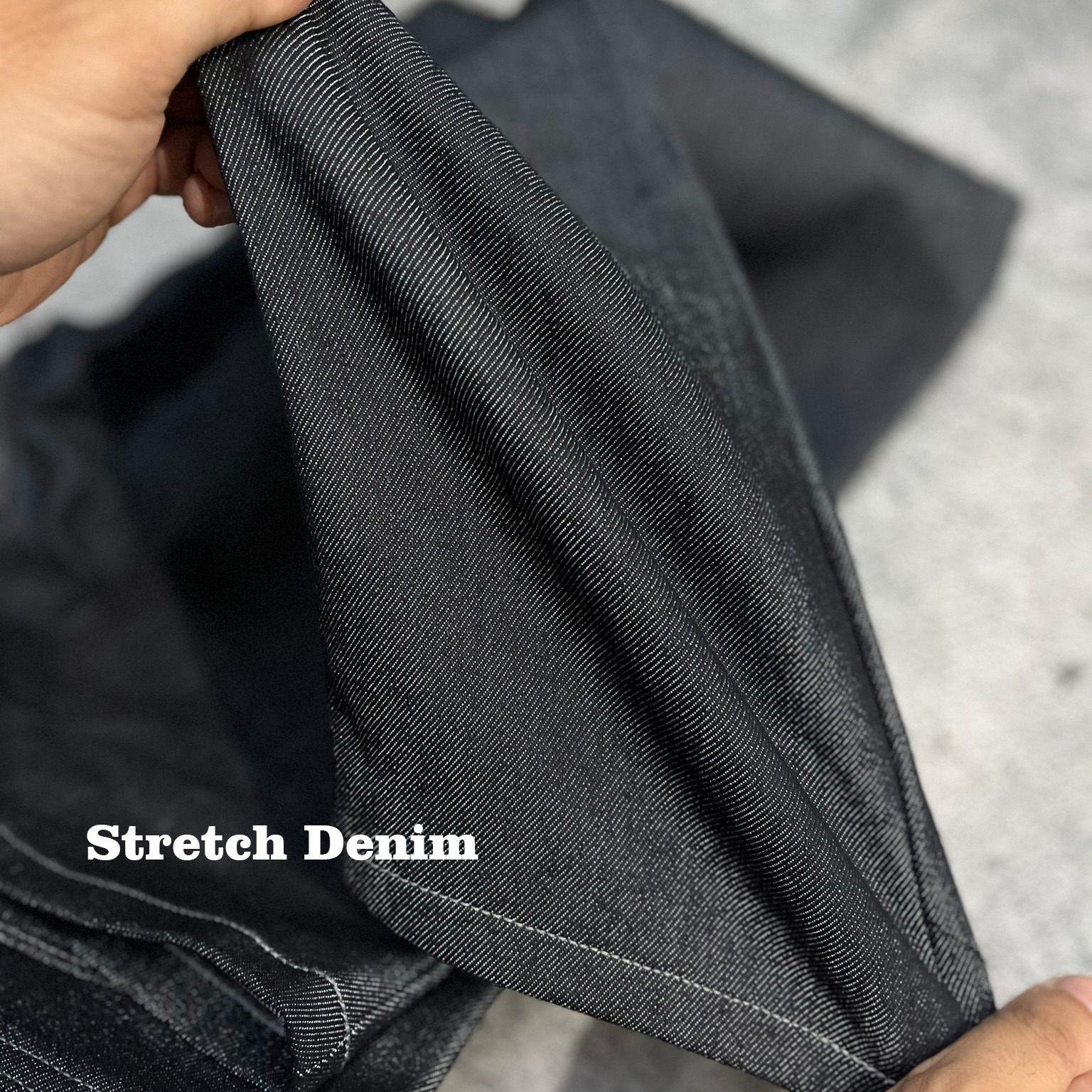 Black Indigo Denim Stretch 13oz 