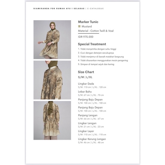 MARKER TUNIC DEFECT - RIA MIRANDA FOR RUMAH AYU