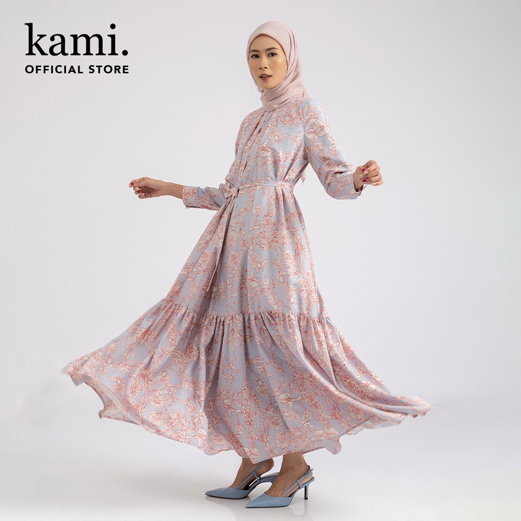 TIANA DRESS SOFT BLUE - KAMI