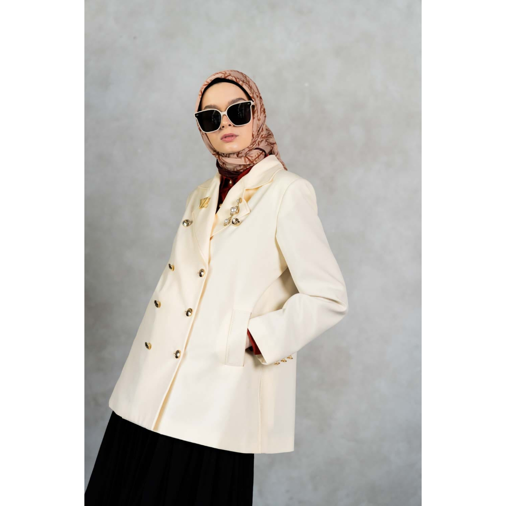MONOGRAM BASIC BLAZER - VIVI ZUBEDI