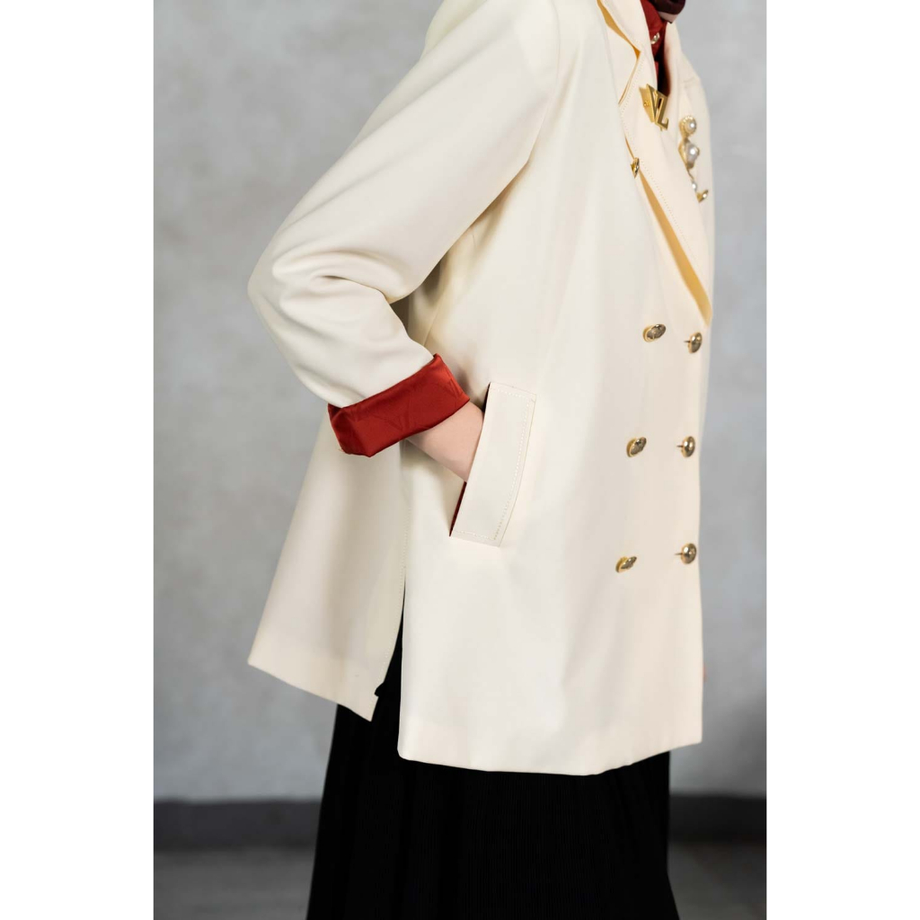 MONOGRAM BASIC BLAZER - VIVI ZUBEDI
