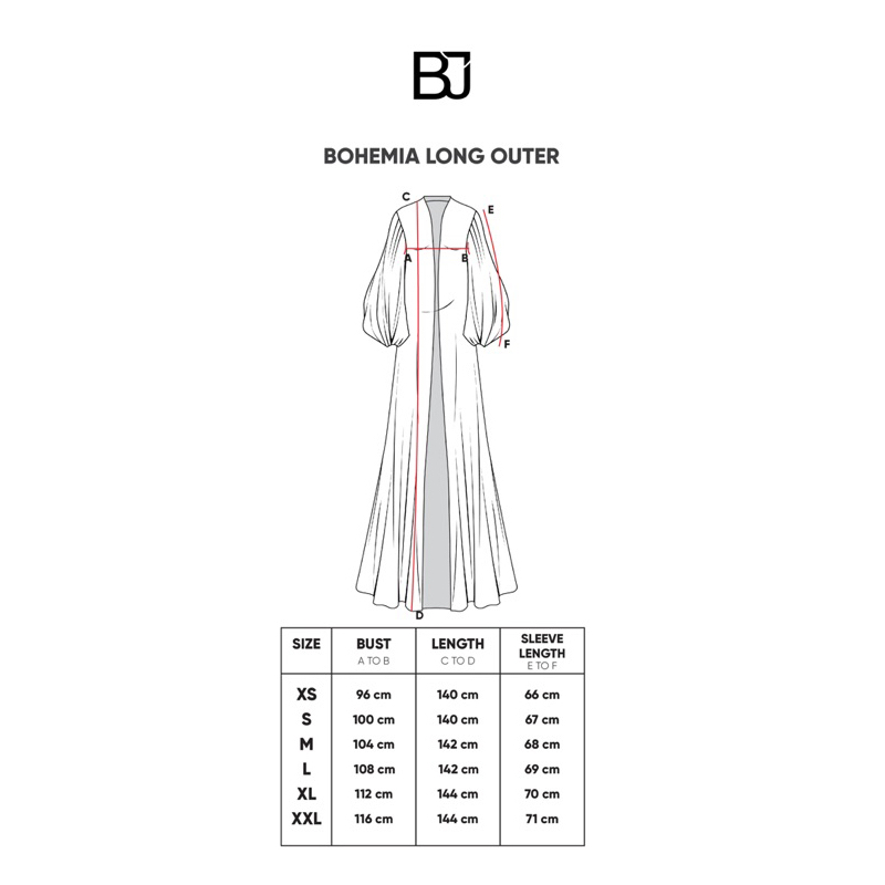 BOHEMIA LONG OUTER - BENANG JARUM