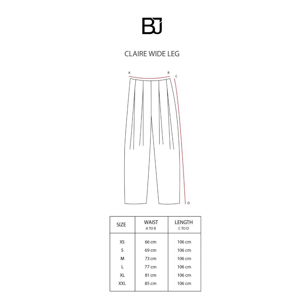 CLAIRE WIDE LEG - BENANG JARUM
