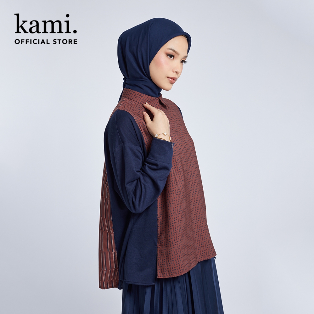 NESYA DROPSHOULDER TOP MIDNIGHT TERRA - KAMI
