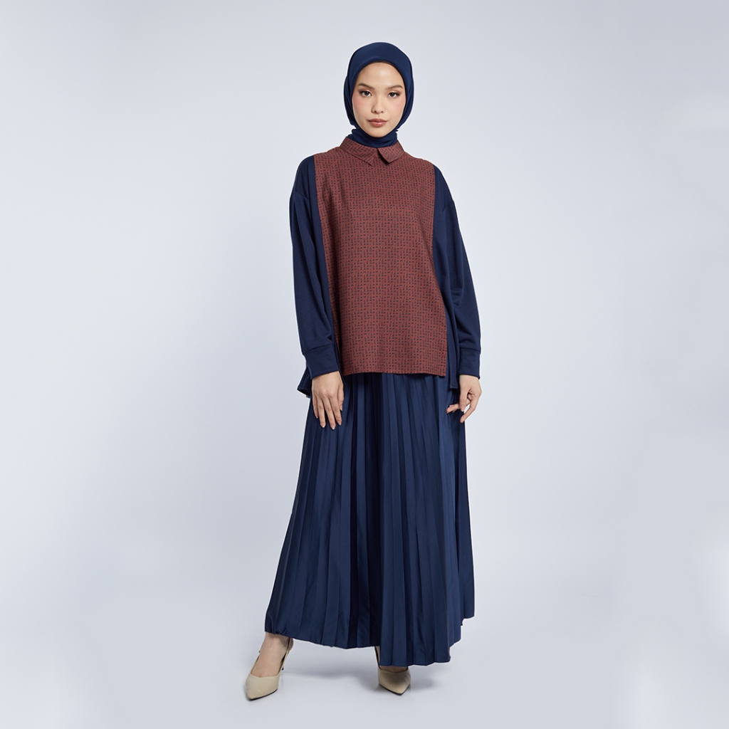 NESYA DROPSHOULDER TOP MIDNIGHT TERRA - KAMI
