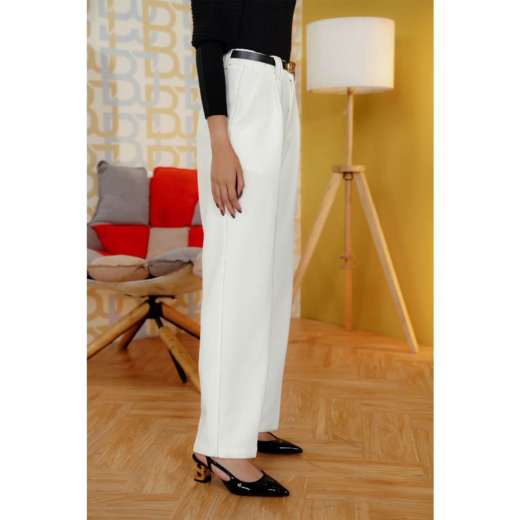 CONTRAST STITCH PANTS - BENANG JARUM