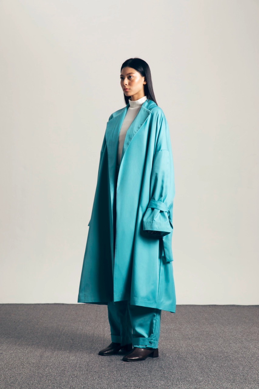 CILIAN OVERSIZED LONG OUTER BLUE - IKYK