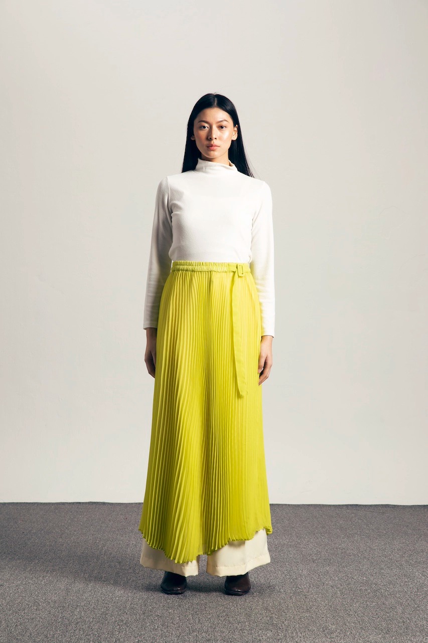 PERRENE SKIRT ACID LIME - IKYK