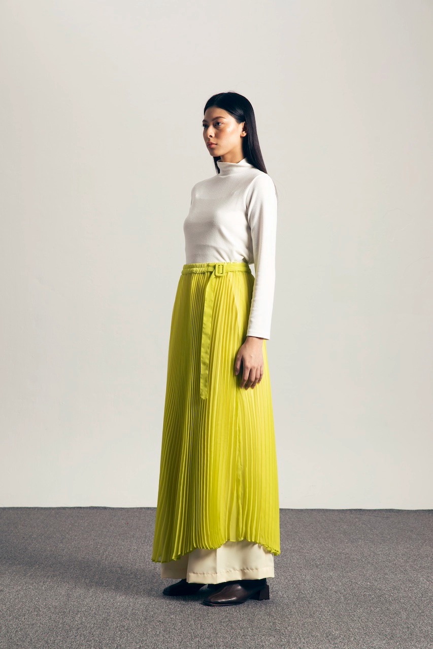 PERRENE SKIRT ACID LIME - IKYK