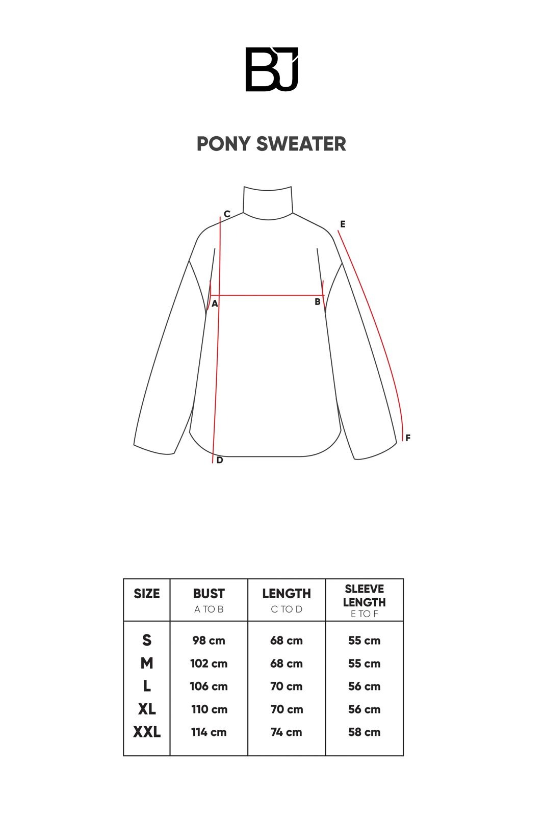 PONY SWEATER - BENANG JARUM
