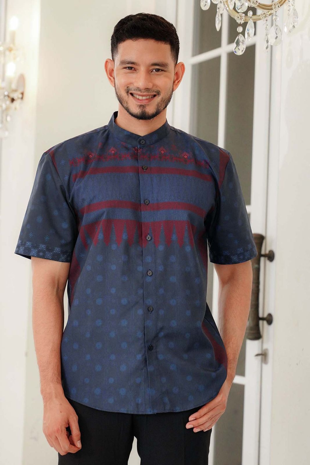 BENANG PELANGI GENDING MEN SHIRT SHORT SLEEVE - BENANG JARUM