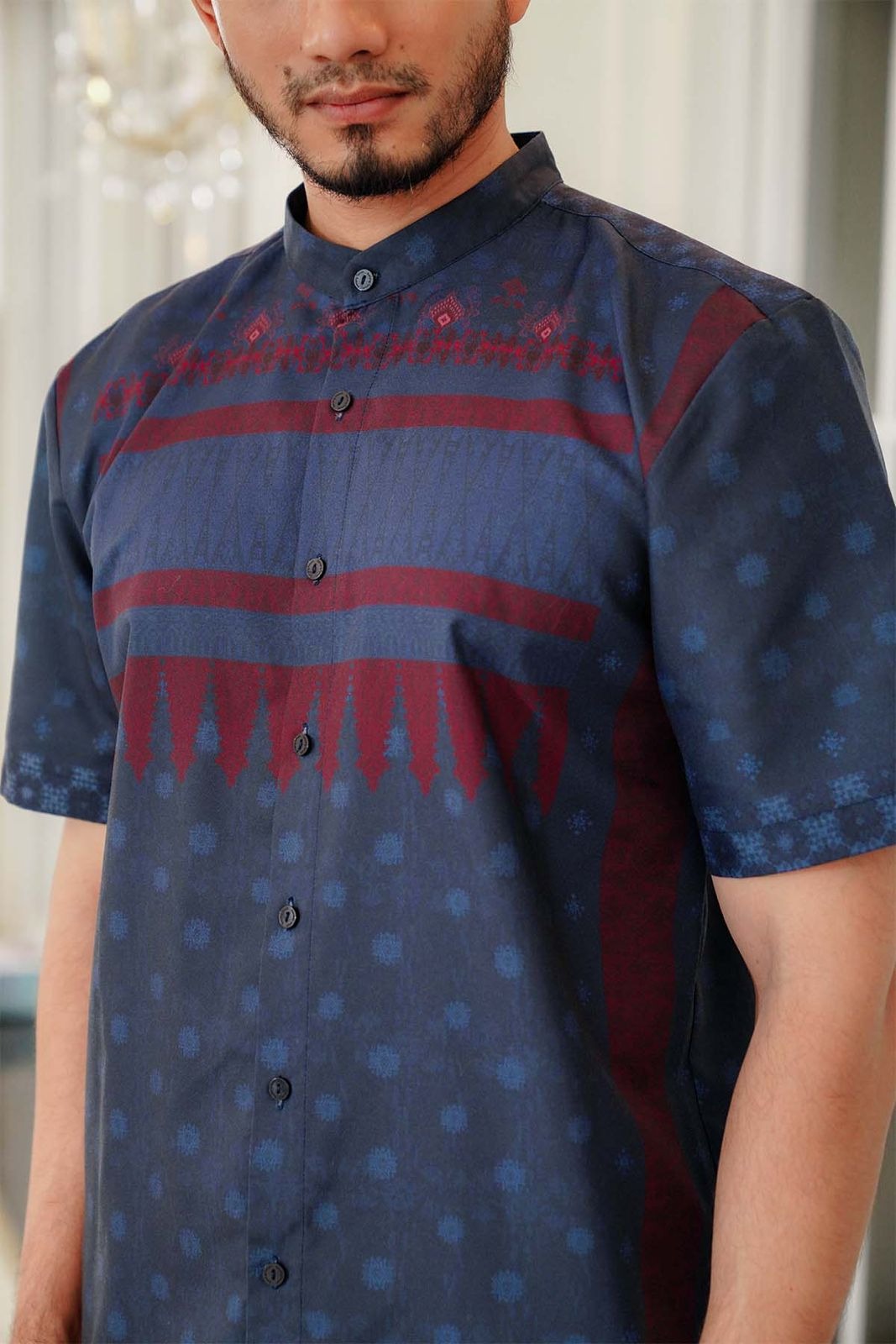 BENANG PELANGI GENDING MEN SHIRT SHORT SLEEVE - BENANG JARUM