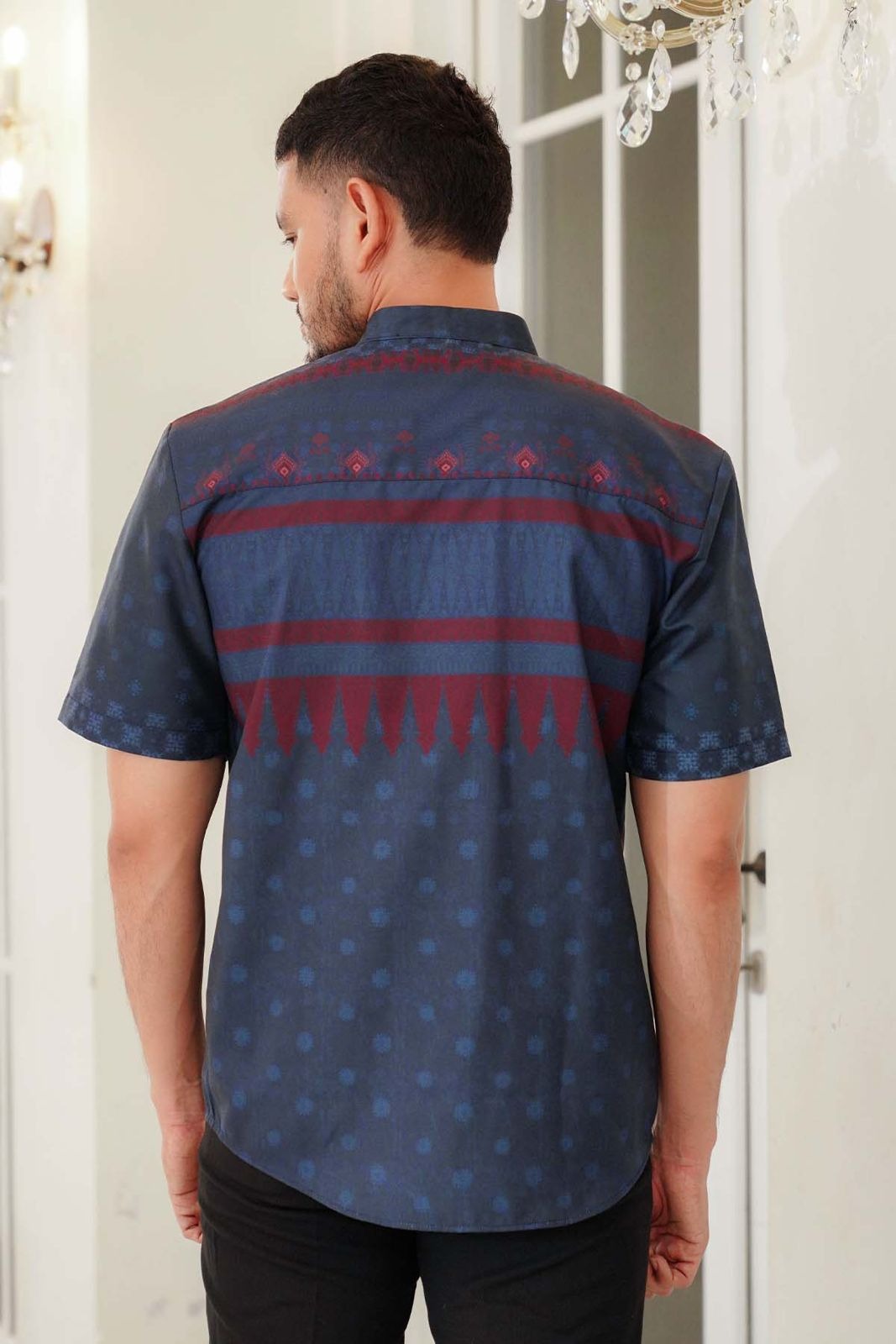 BENANG PELANGI GENDING MEN SHIRT SHORT SLEEVE - BENANG JARUM