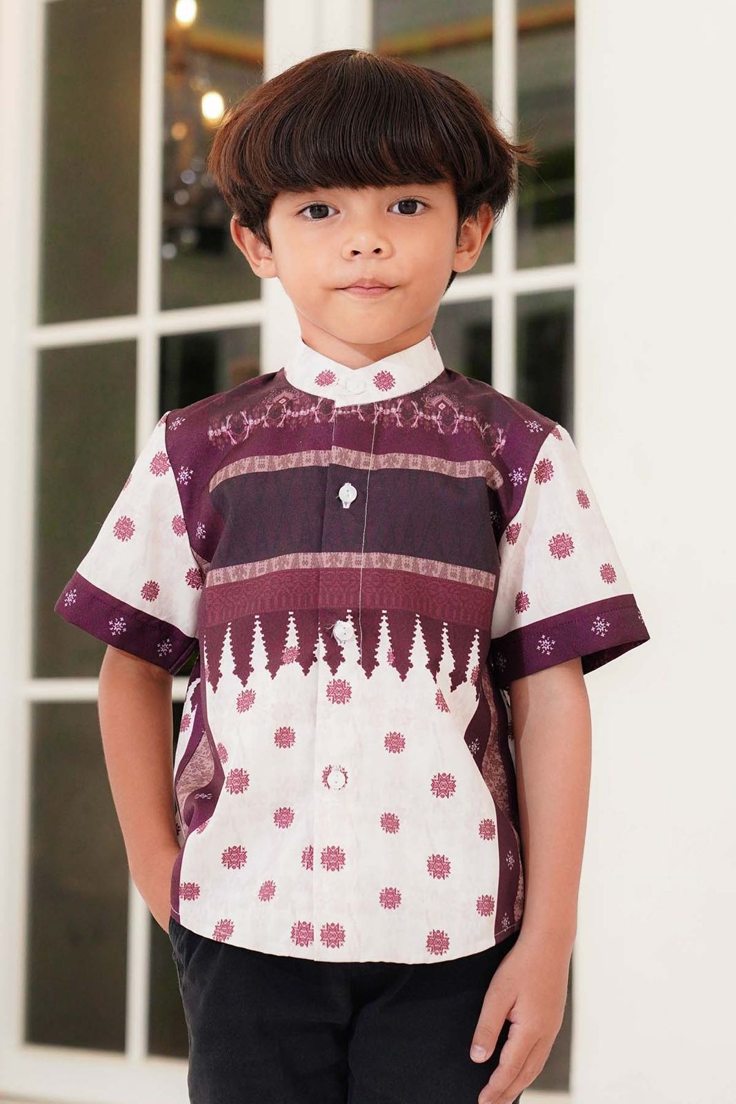 BENANG PELANGI NALANDA KIDS SHIRT SHORT SLEEVE - BENANG JARUM
