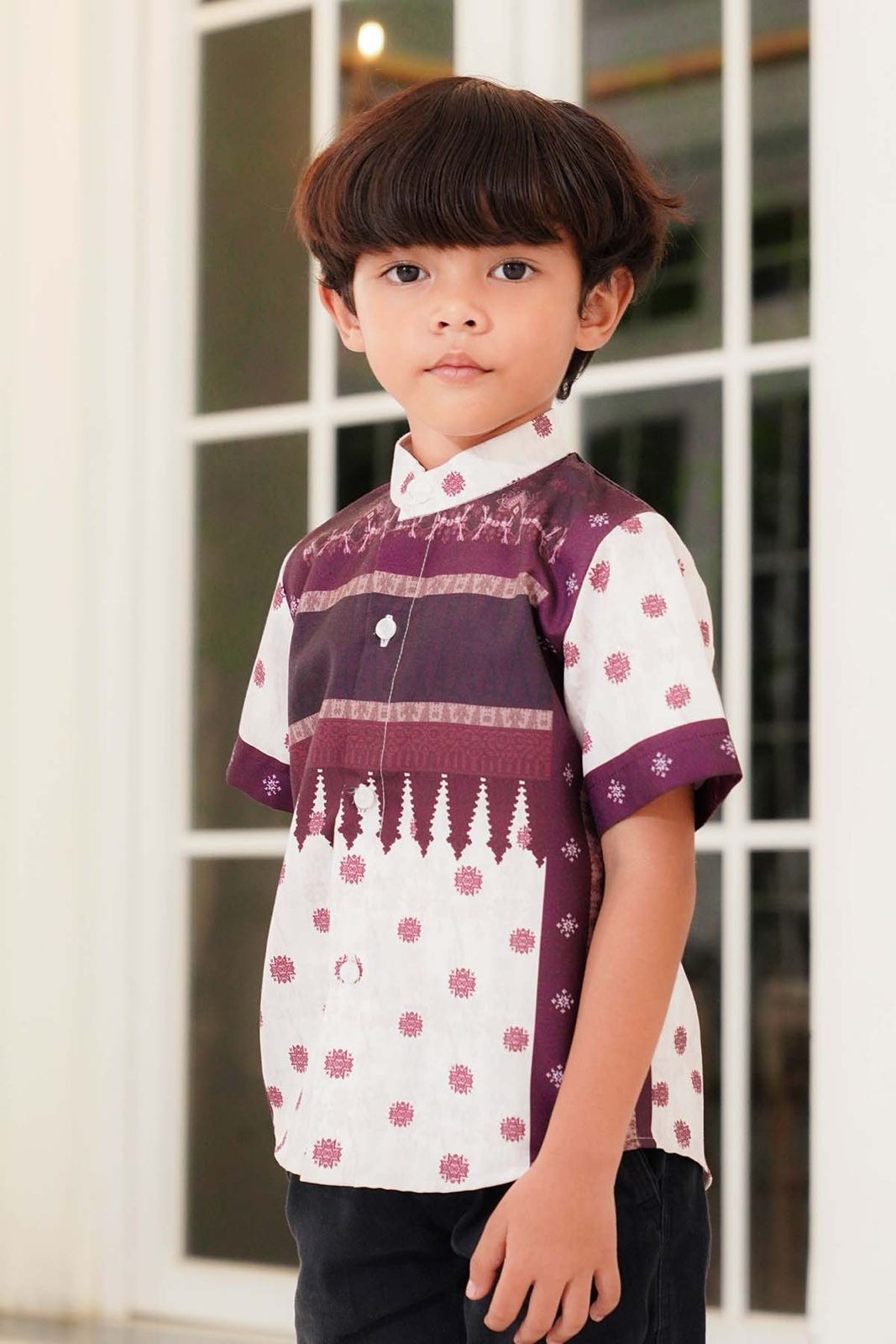 BENANG PELANGI NALANDA KIDS SHIRT SHORT SLEEVE - BENANG JARUM
