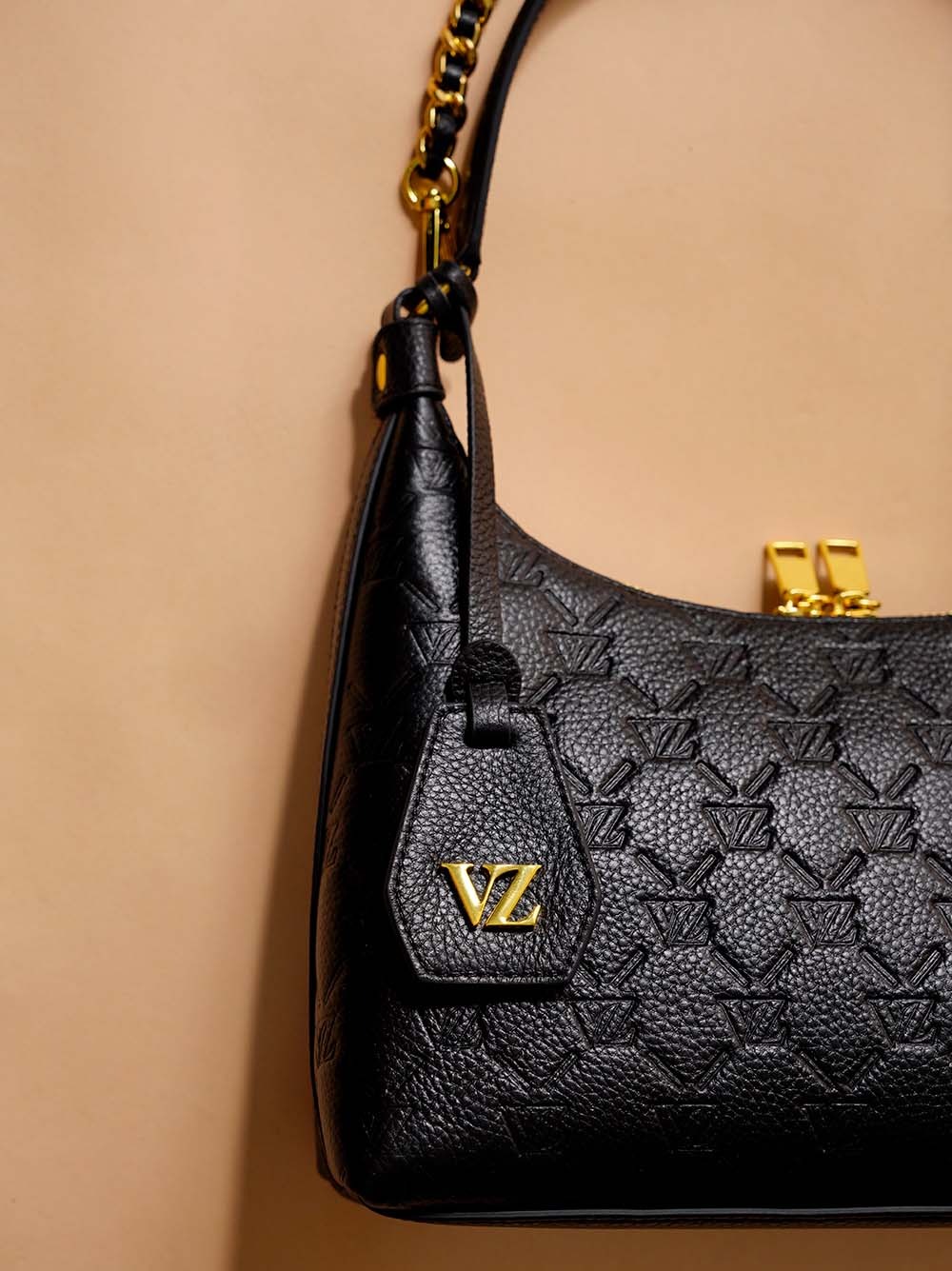SHOULDER BAG MONOGRAM EMBOSSED - VIVI ZUBEDI
