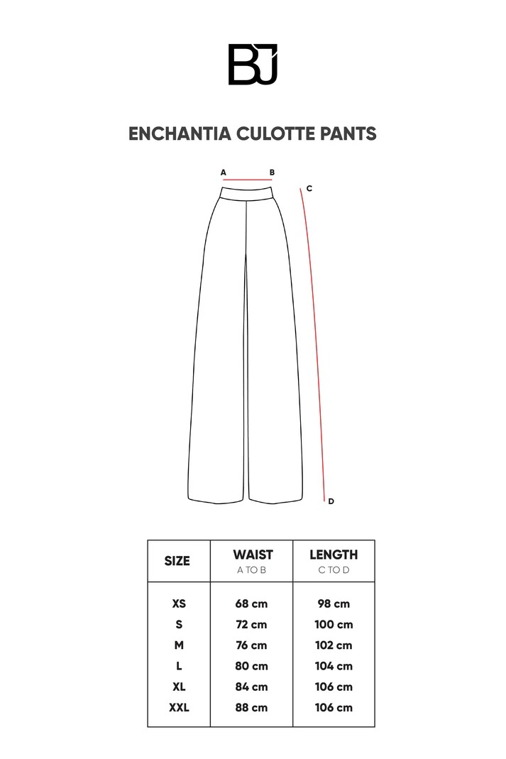 ENCHANTIA CULOTTE PANTS - BENANG JARUM
