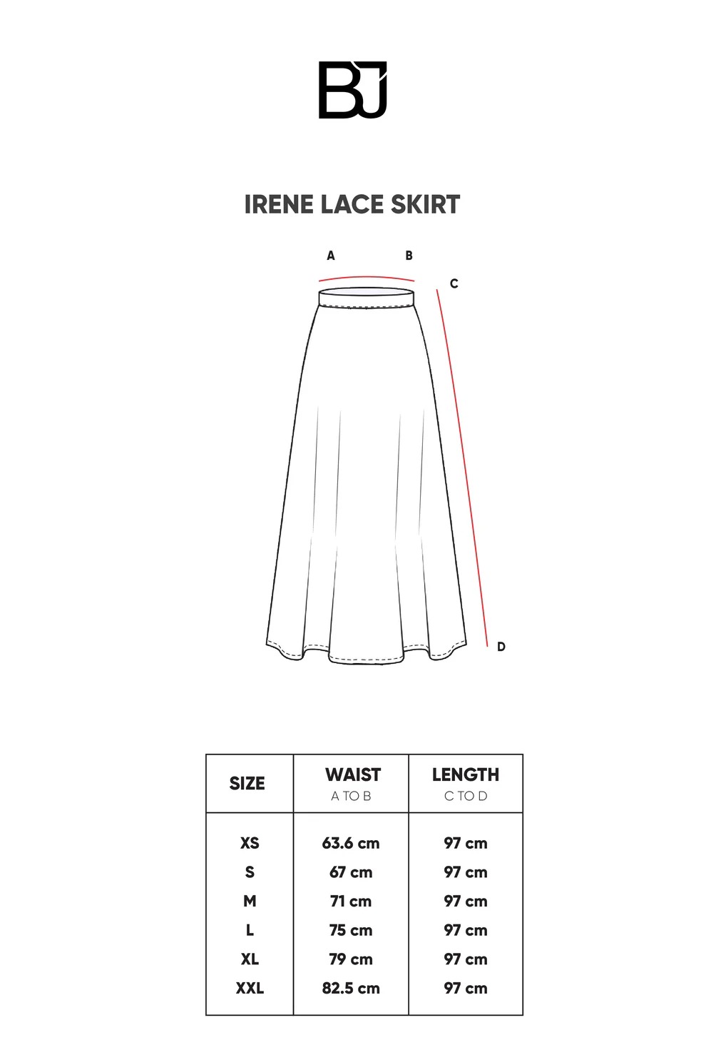 IRENE LACE SKIRT - BENANG JARUM