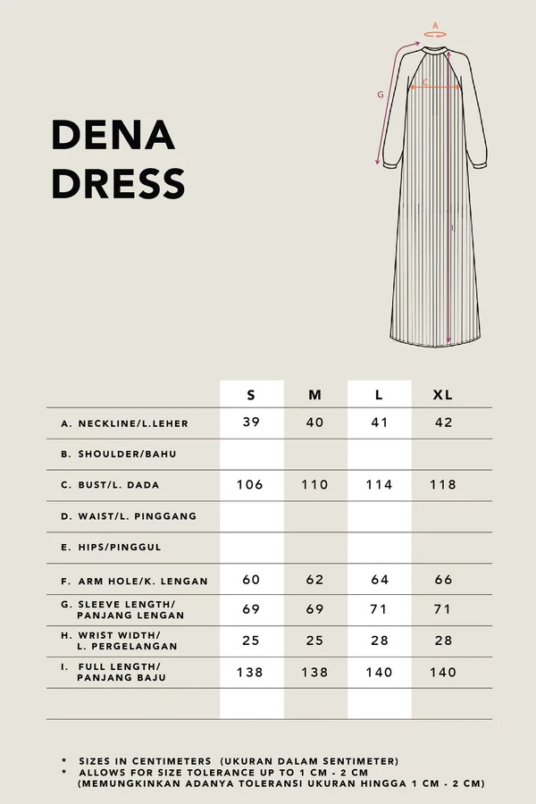 DENA PLEATED DRESS PLAIN - KAMI