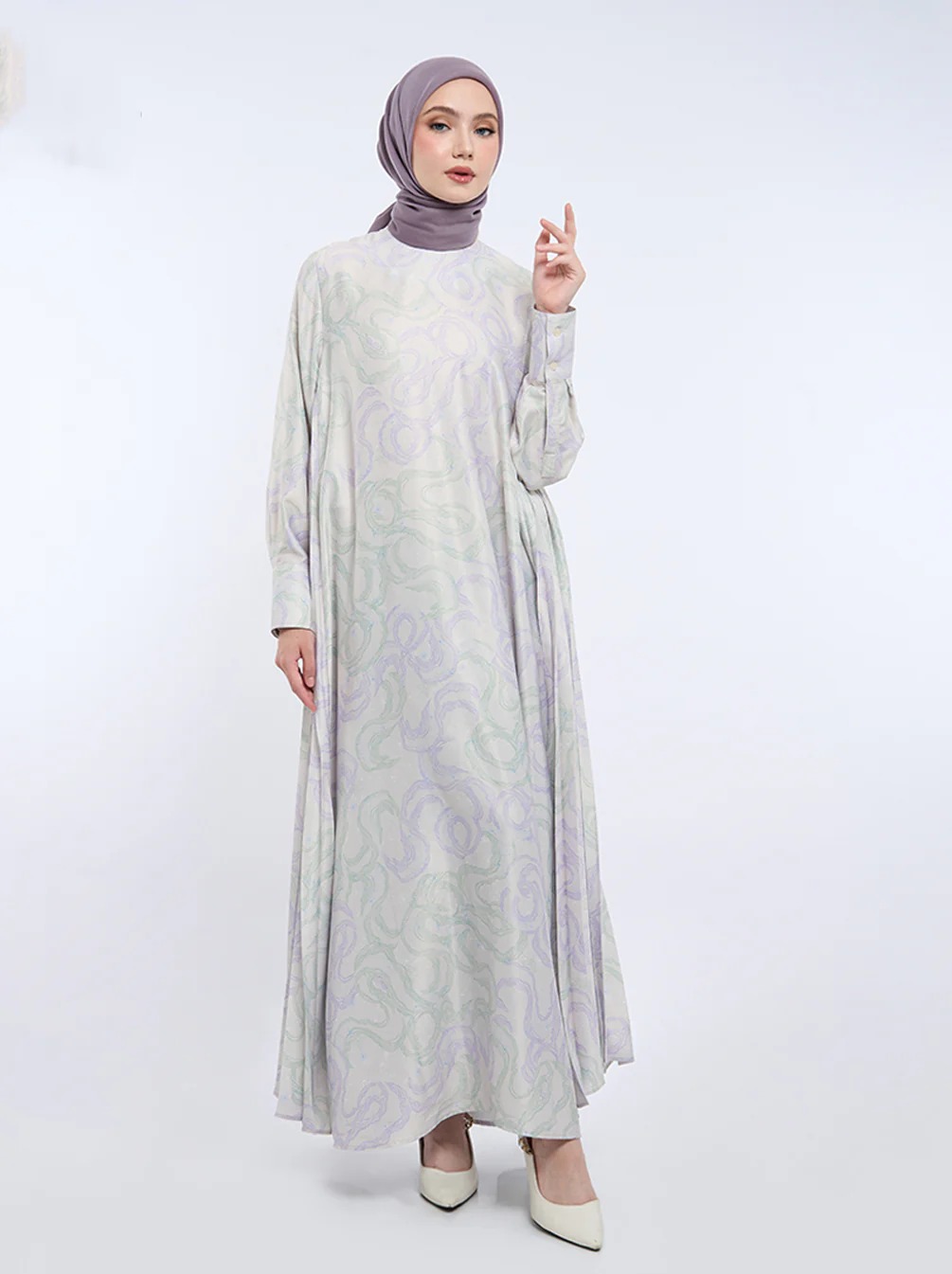 MINA SIDE PLEATS DRESS - KAMI