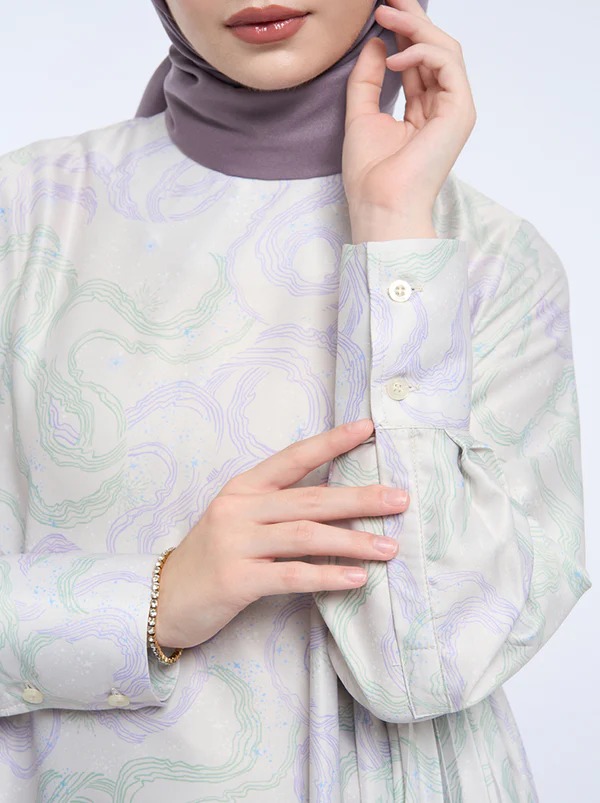 MINA SIDE PLEATS DRESS - KAMI