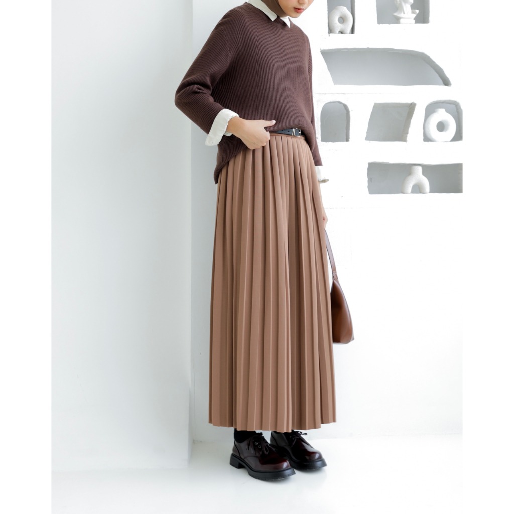 BOX PLEATS SKIRT - SABAMODEST