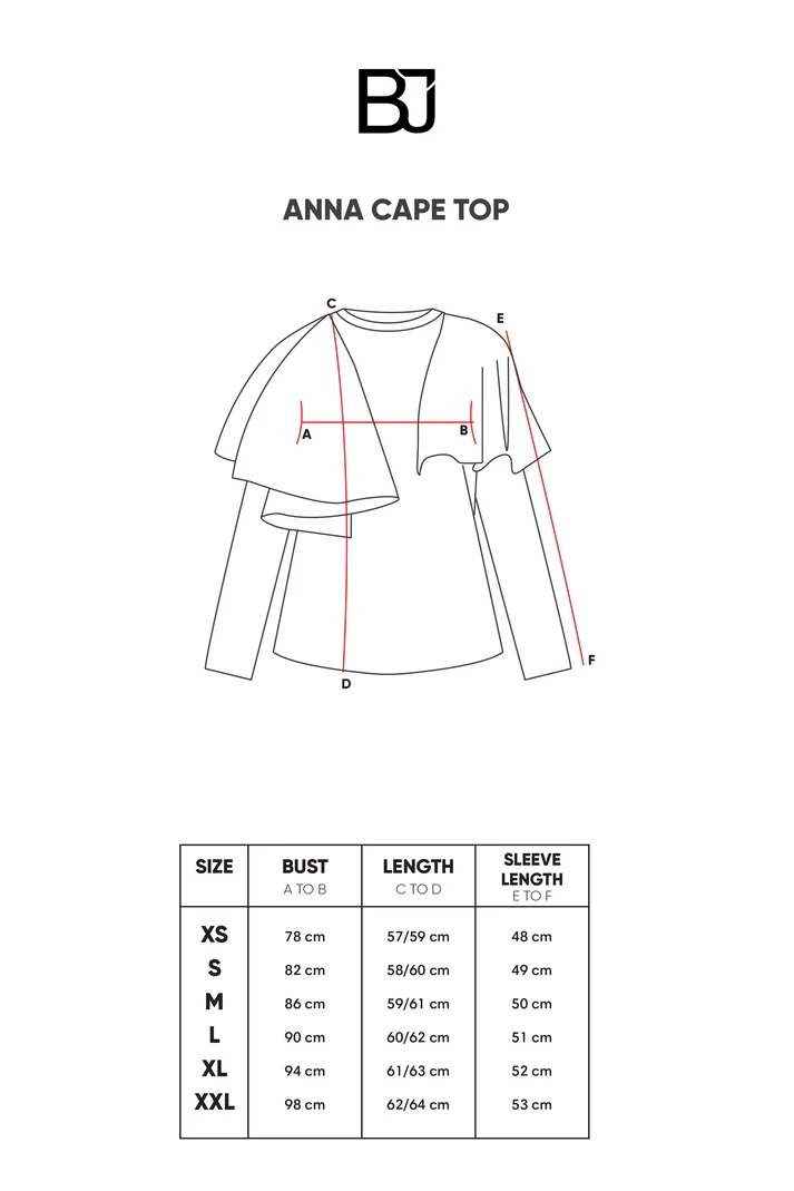 ANNA CAPE TOP - BENANG JARUM