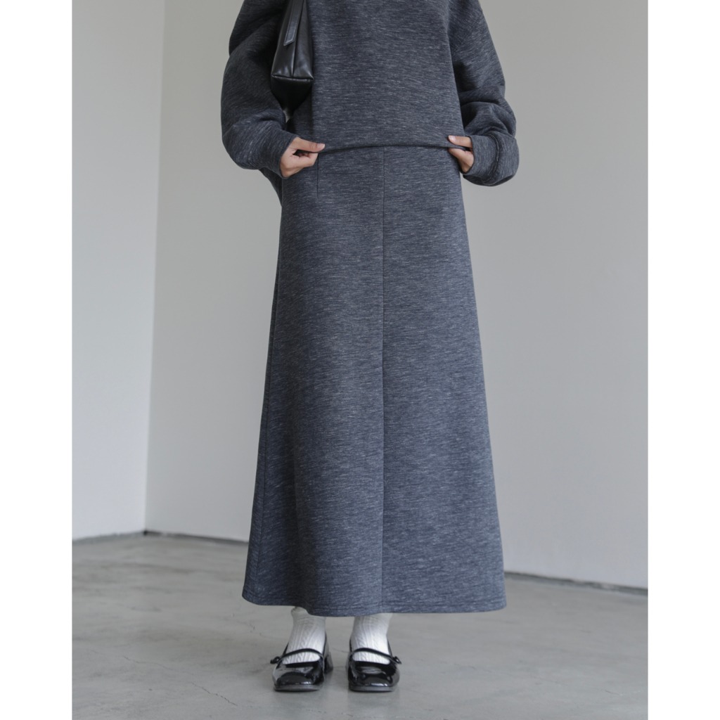 BONDED ZIP MAXI SKIRT - SABAMODEST
