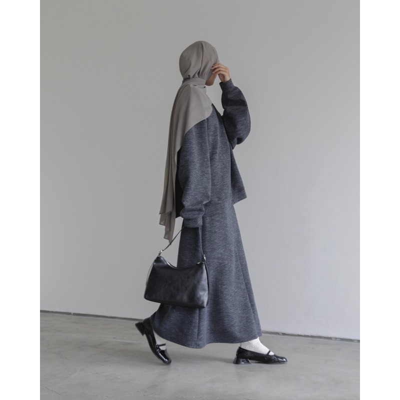BONDED ZIP MAXI SKIRT - SABAMODEST