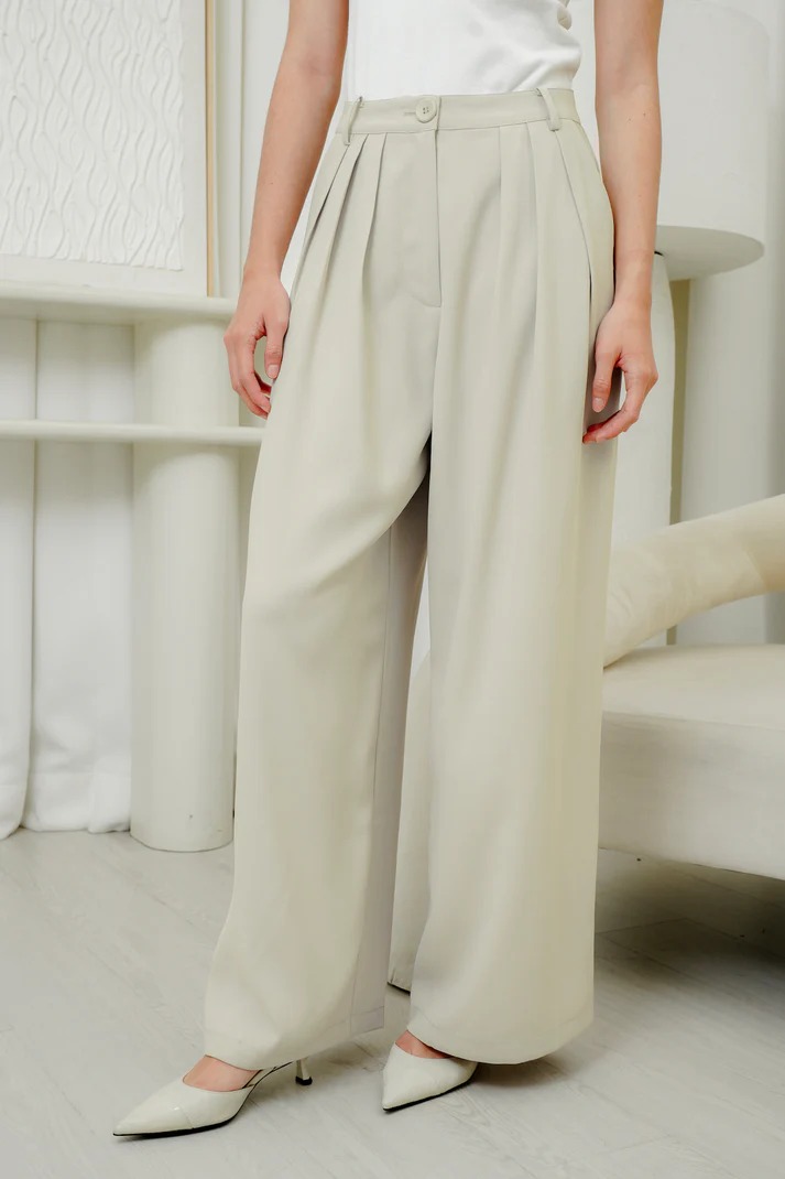 KATHY WIDE LEG PANTS - BENANG JARUM