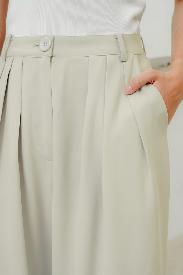 KATHY WIDE LEG PANTS - BENANG JARUM