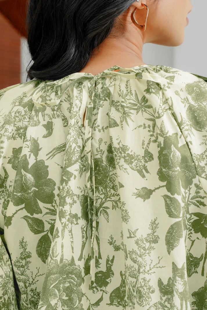 CALLA RAGLAN BLOUSE - BENANG JARUM
