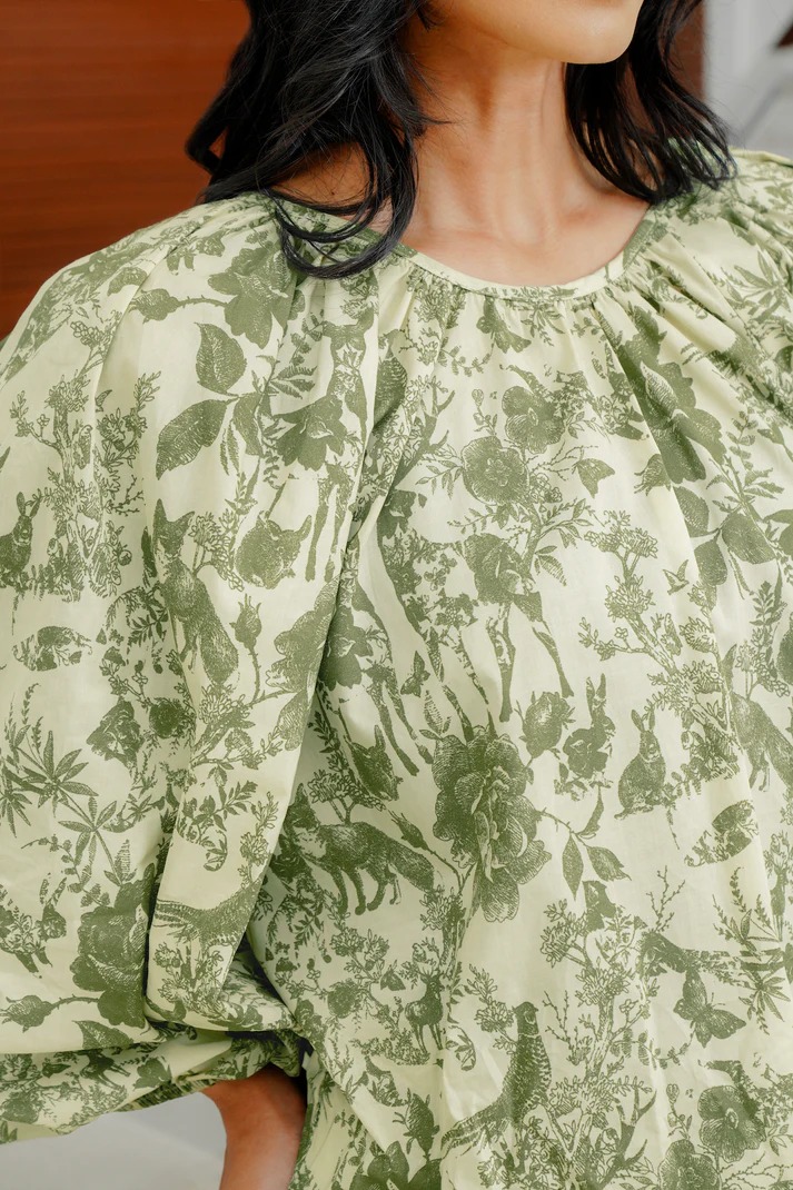 CALLA RAGLAN BLOUSE - BENANG JARUM