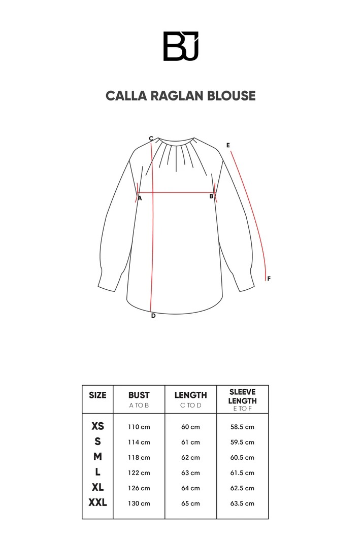CALLA RAGLAN BLOUSE - BENANG JARUM