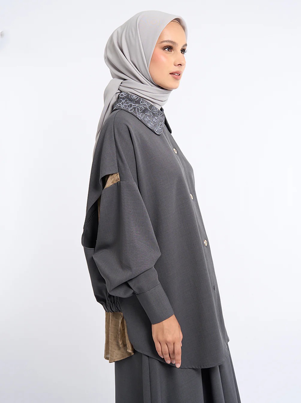 JENAR EMBROIDERY COLLAR SHIRT - KAMI