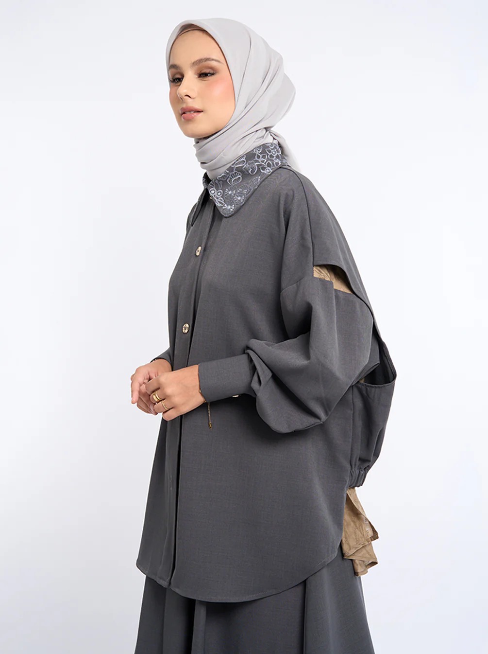 JENAR EMBROIDERY COLLAR SHIRT - KAMI
