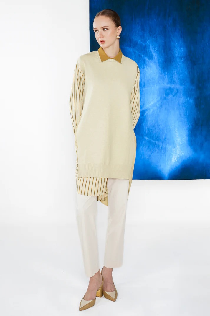 ASHLEY STRIPED SHIRT - BENANG JARUM