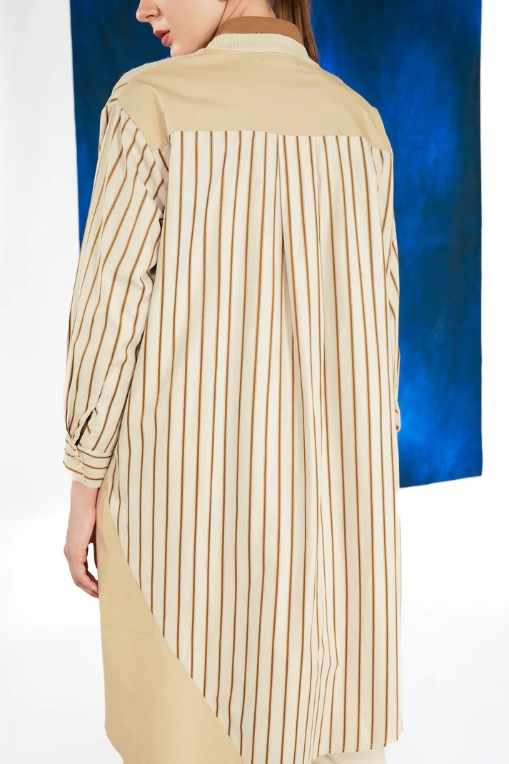 ASHLEY STRIPED SHIRT - BENANG JARUM