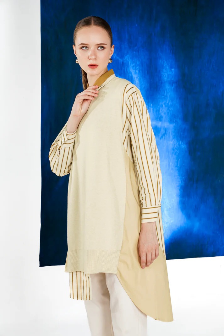ASHLEY STRIPED SHIRT - BENANG JARUM