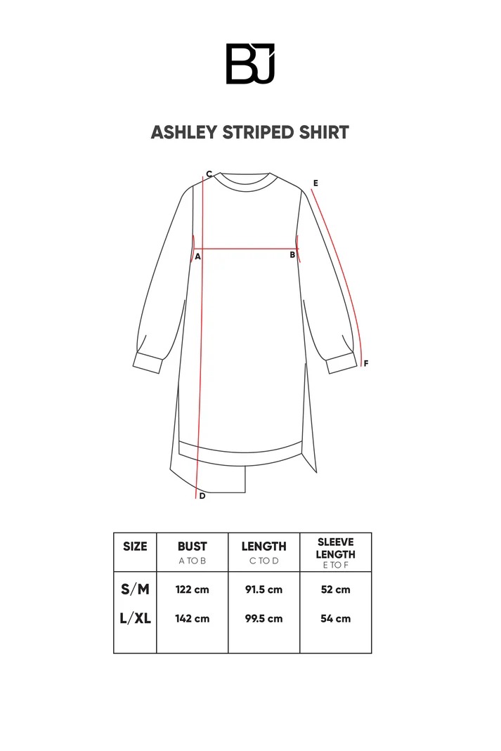 ASHLEY STRIPED SHIRT - BENANG JARUM