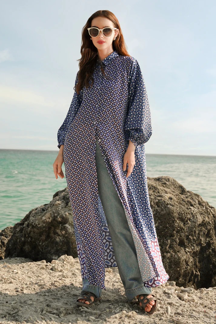 SUN-KISSED SHIRT DRESS - BENANG JARUM