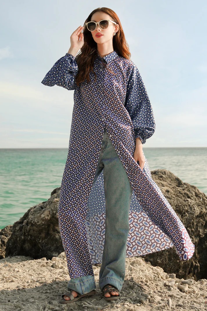 SUN-KISSED SHIRT DRESS - BENANG JARUM