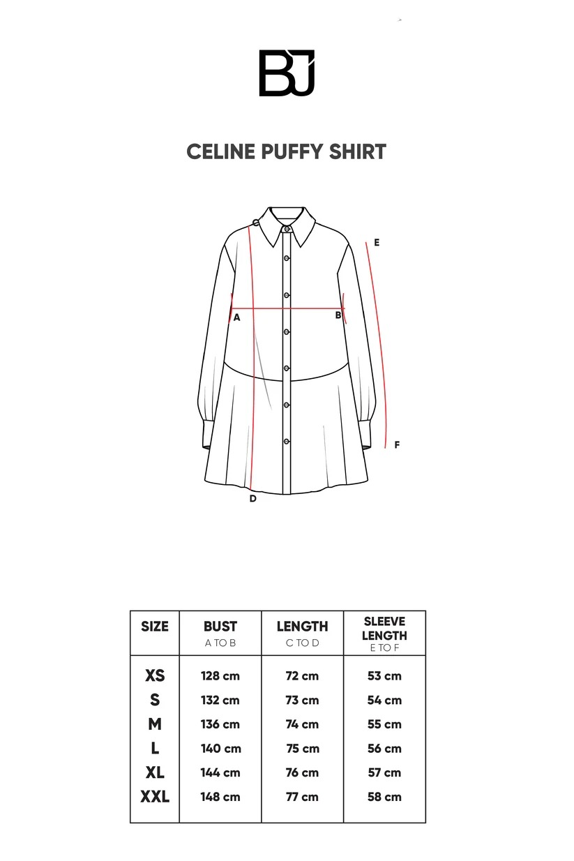 CELINE PUFFY SHIRT - BENANG JARUM