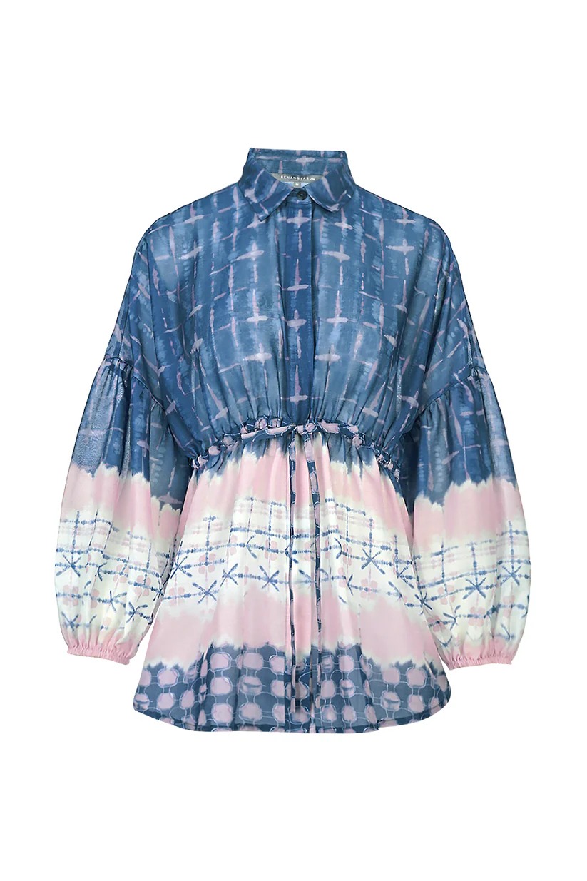 TIE DYE DELIGHT DRAWSTRING SHIRT - BENANG JARUM