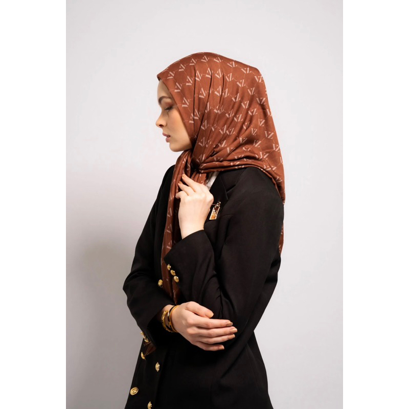 MONOGRAM VOAL SCARF - VIVI ZUBEDI